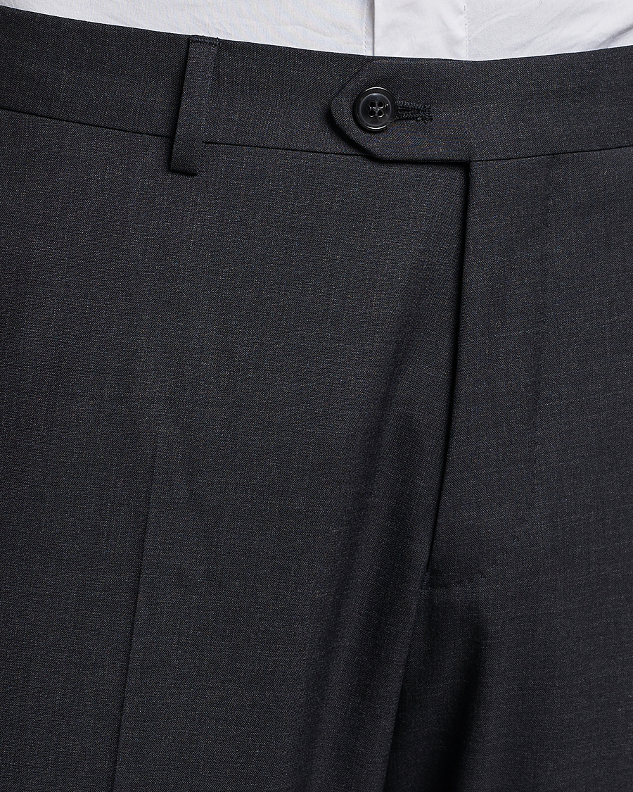 Homme | Pantalons | Oscar Jacobson | Diego Wool Trousers Grey