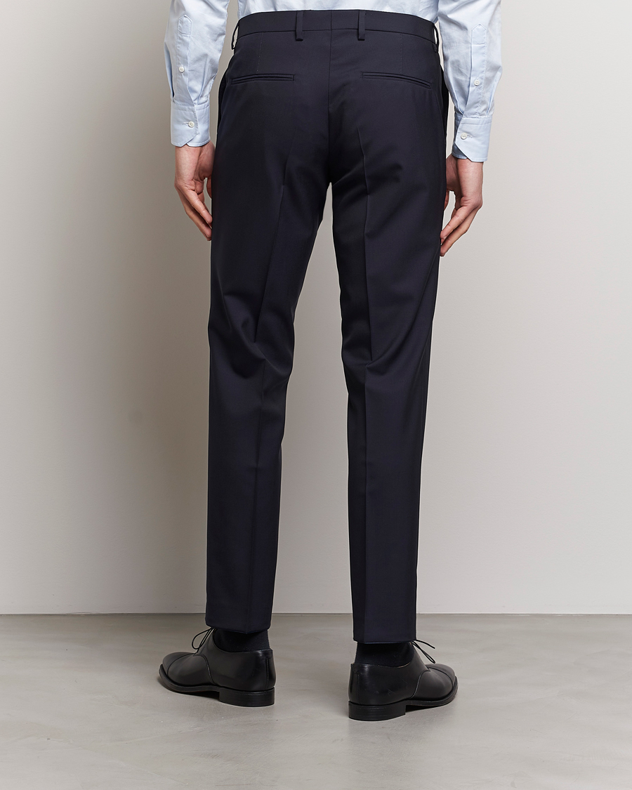 Homme | Pantalons | Oscar Jacobson | Diego Wool Trousers Navy