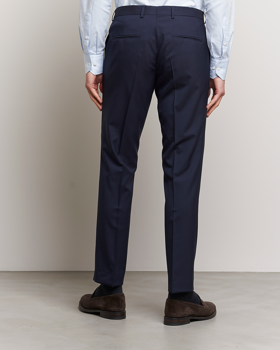 Homme | Pantalons | Oscar Jacobson | Diego Wool Trousers Blue