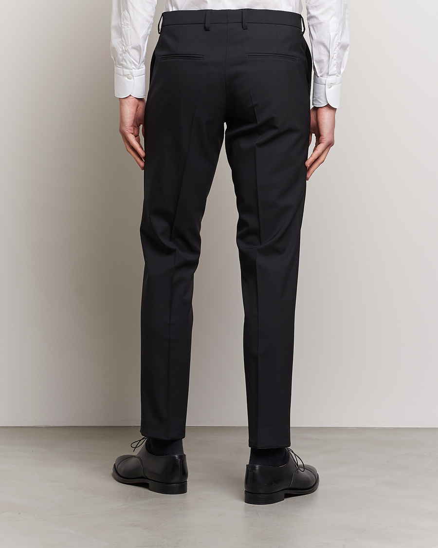 Homme | Pantalons | Oscar Jacobson | Diego Wool Trousers Black