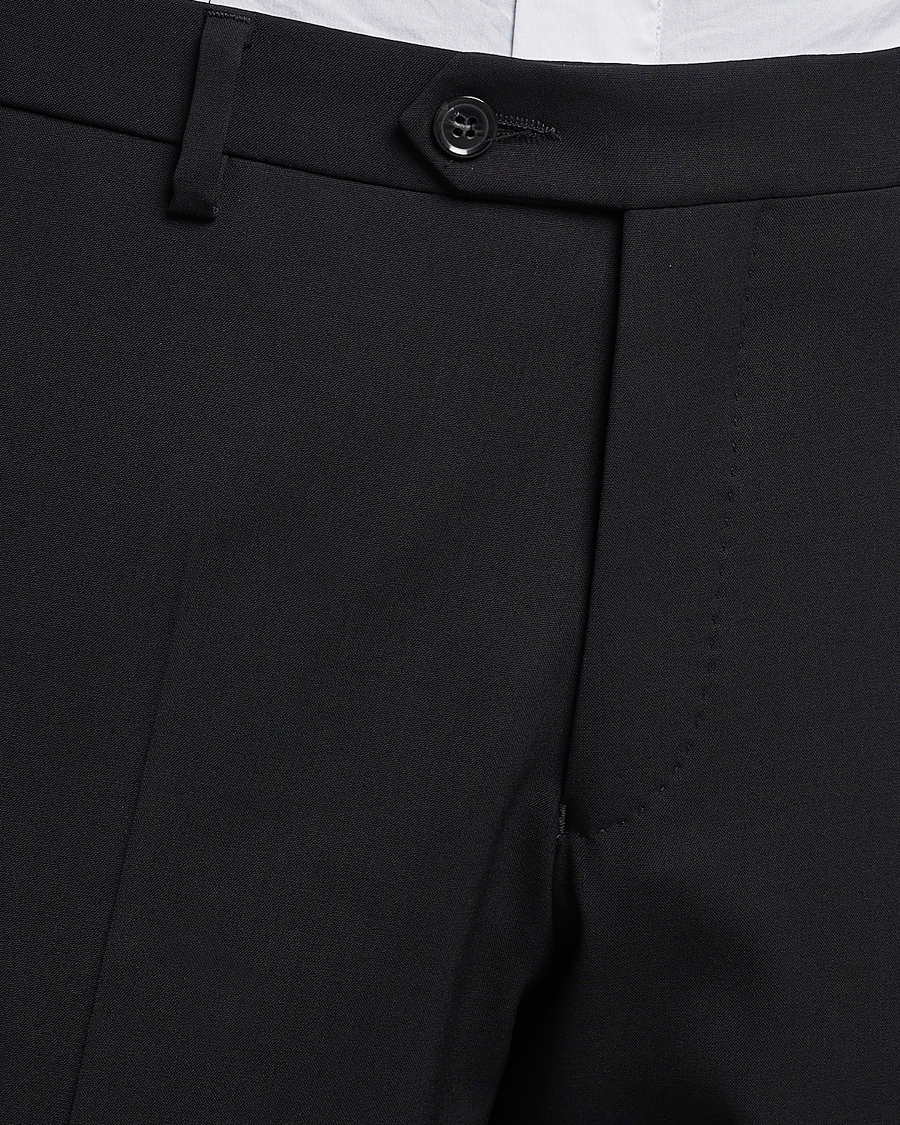 Homme | Pantalons | Oscar Jacobson | Diego Wool Trousers Black