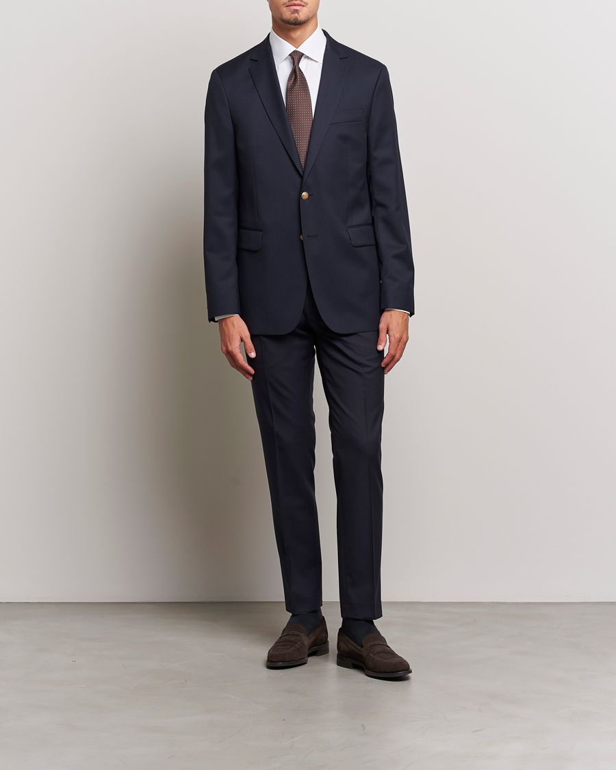 Homme | Blazers | Oscar Jacobson | John Club Wool Blazer Navy