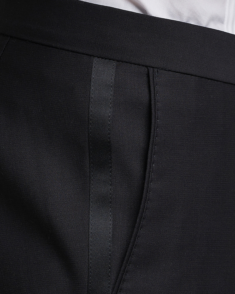 Homme | Blazers | Oscar Jacobson | Elder Wool Tuxedo Blazer Black