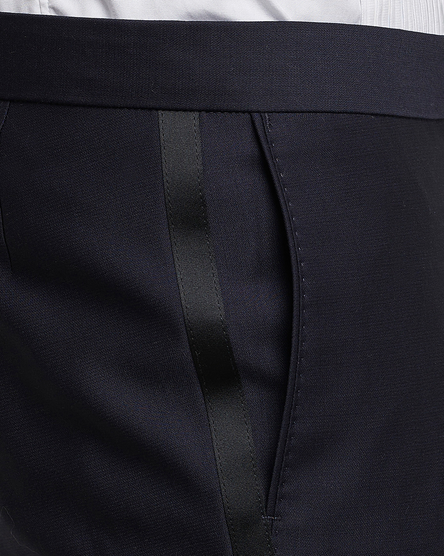 Homme | Pantalons | Oscar Jacobson | Duke Wool Trousers Navy