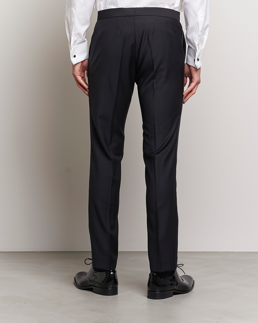 Homme | Pantalons | Oscar Jacobson | Duke Wool Trousers Black