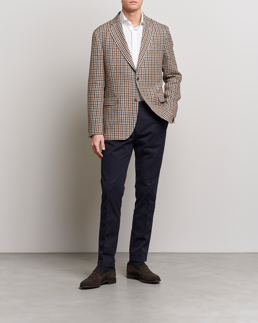 Homme | Pantalons | Oscar Jacobson | Danwick Cotton Trousers Navy