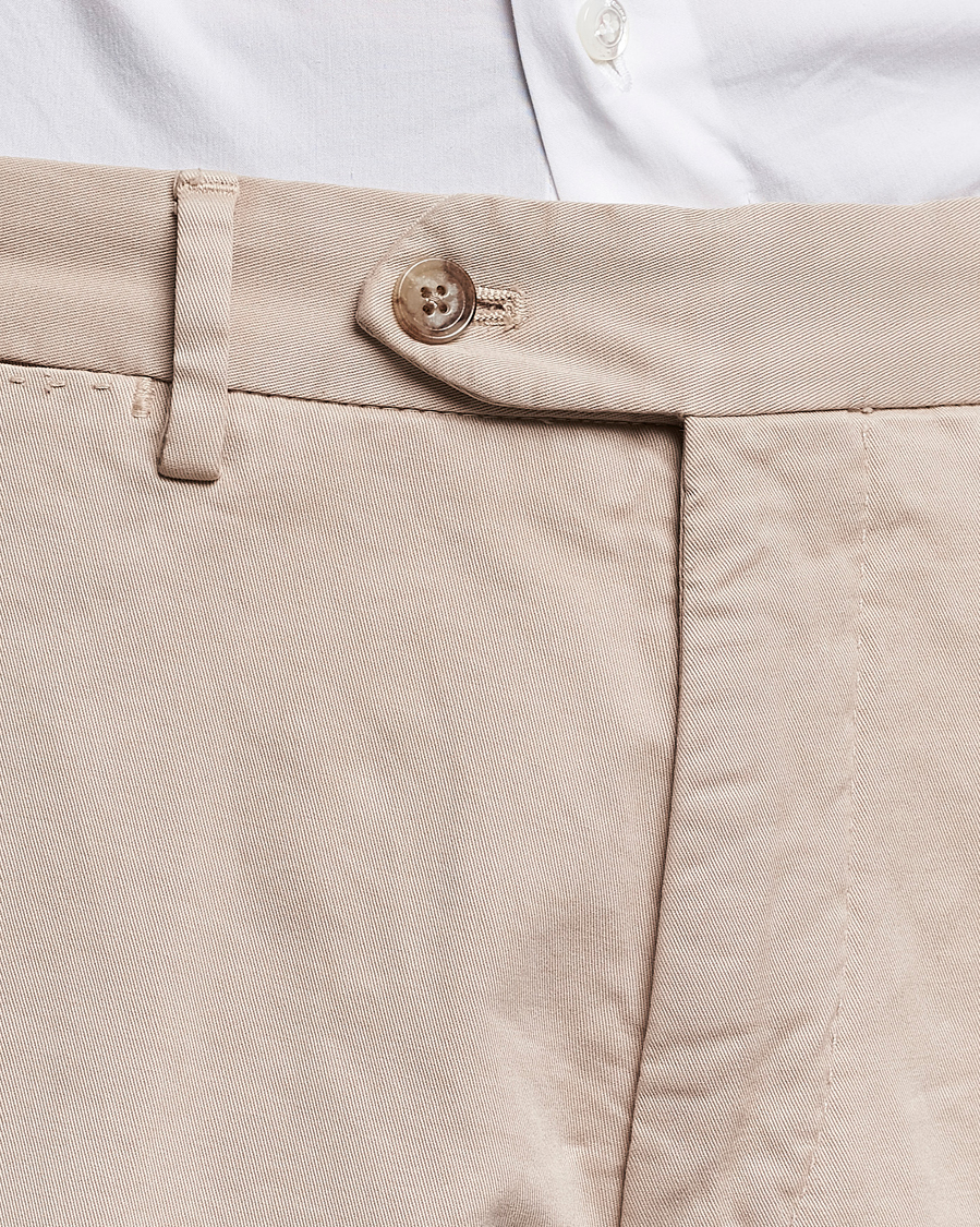 Homme | Pantalons | Oscar Jacobson | Danwick Cotton Trousers Beige