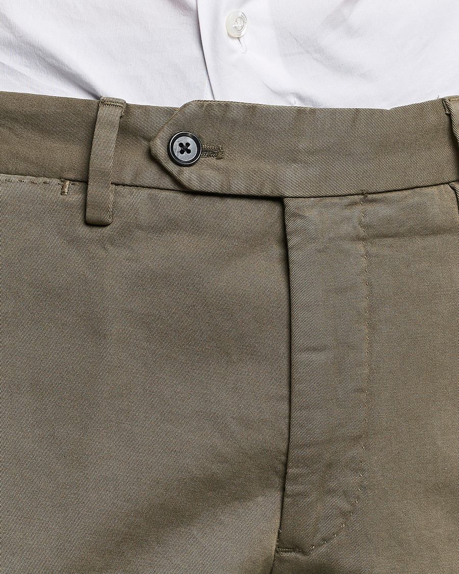 Homme | Pantalons | Oscar Jacobson | Danwick Cotton Trousers Olive