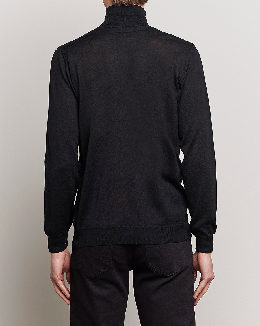 Homme | Pulls Et Tricots | Oscar Jacobson | Cole Merino Wool Rollneck Black