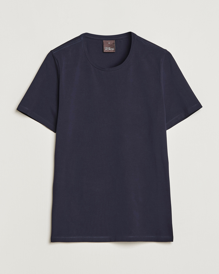Homme | T-shirts | Oscar Jacobson | Kyran Cotton T-shirt S-S Navy