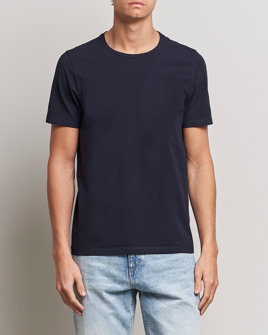 Homme | T-shirts | Oscar Jacobson | Kyran Cotton T-shirt S-S Navy