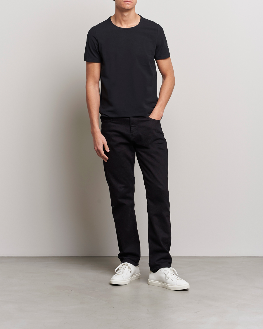 Homme | T-shirts | Oscar Jacobson | Kyran Cotton T-shirt S-S Black