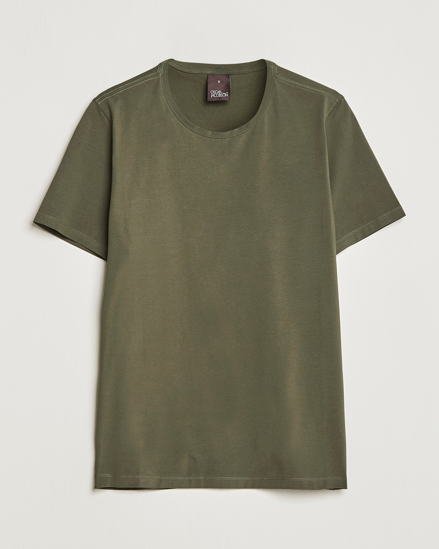 Homme | T-shirts | Oscar Jacobson | Kyran Cotton T-shirt S-S Green