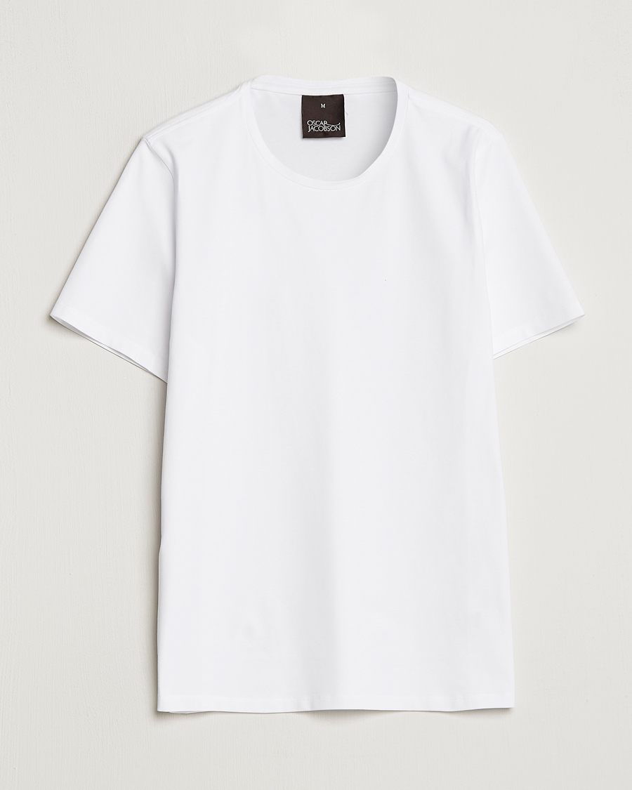 Homme | T-shirts | Oscar Jacobson | Kyran Cotton T-shirt S-S White