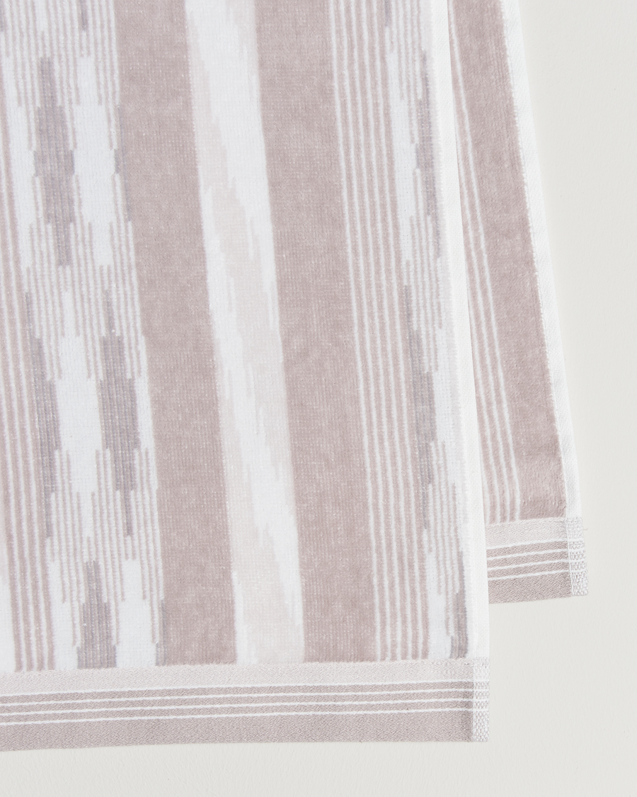 Homme | Missoni Home Clint Bath Sheet 100x150cm Beige/White | Missoni Home | Clint Bath Sheet 100x150cm Beige/White
