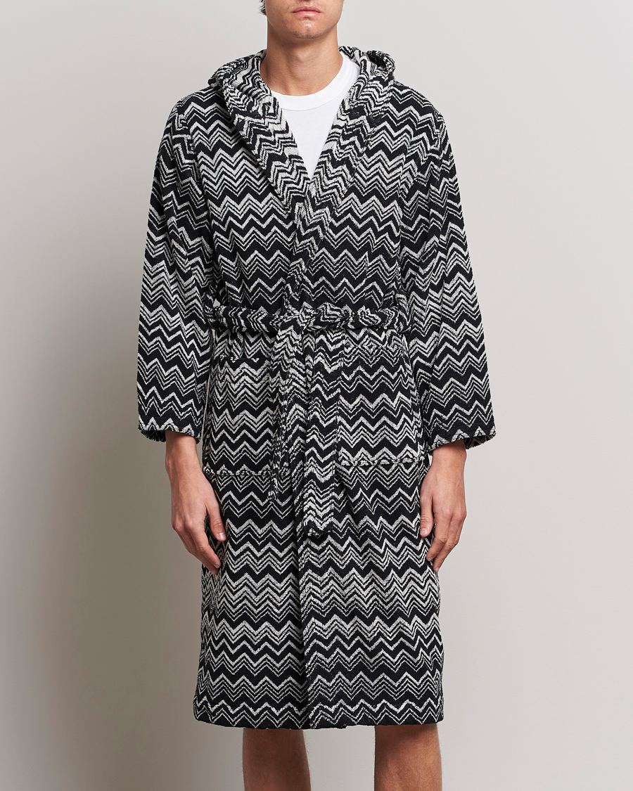 Homme | Peignoirs Et Pyjamas | Missoni Home | Keith Bathrobe Grey/Black