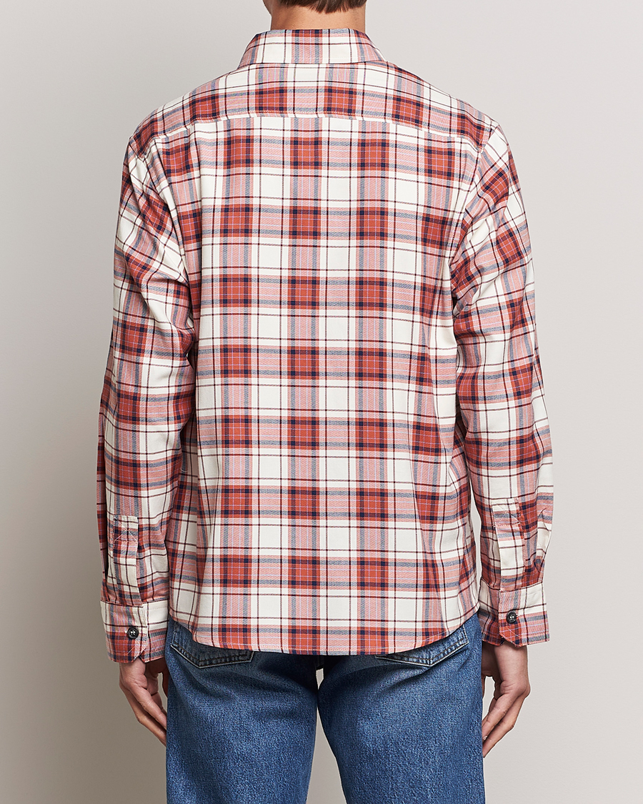 Homme | Chemises | A.P.C. | Graham Checked Overshirt Ecru/Red