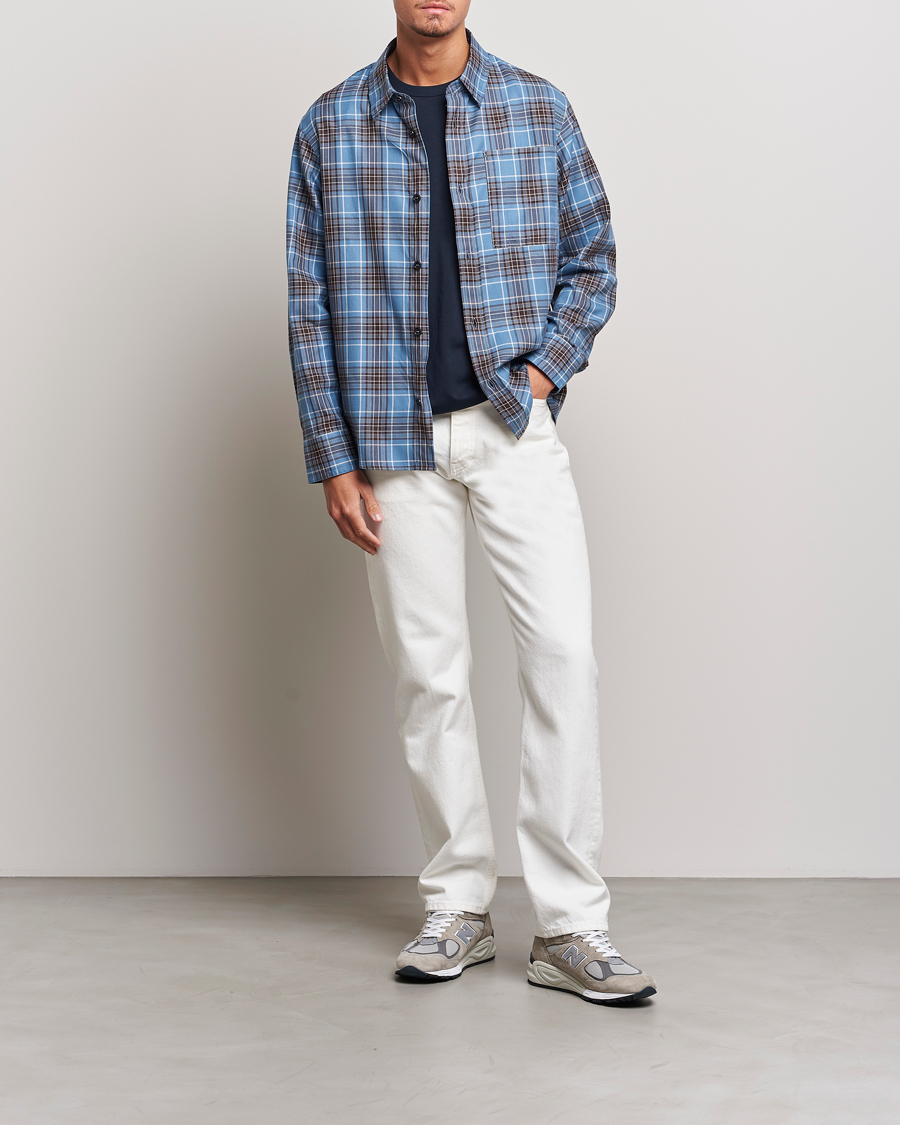 Homme | Chemises | A.P.C. | Graham Checked Overshirt Clear Blue