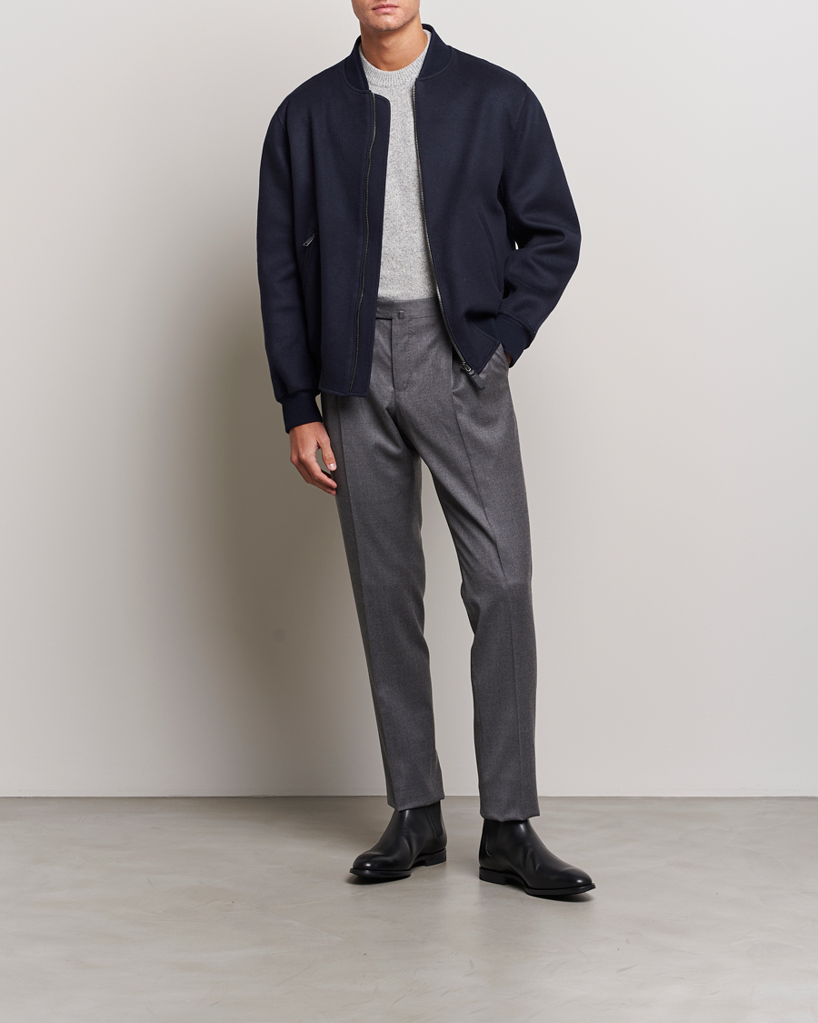 Homme | Manteaux Et Vestes | Brioni | Cashmere Blend Bomber Jacket Navy