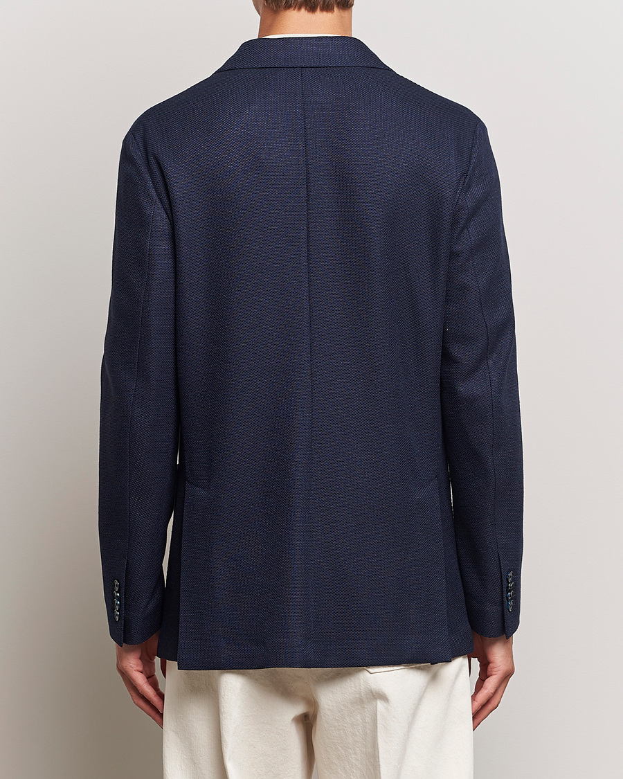 Homme | Blazers | Brioni | Wool/Silk Jacquard Jersey Blazer Navy