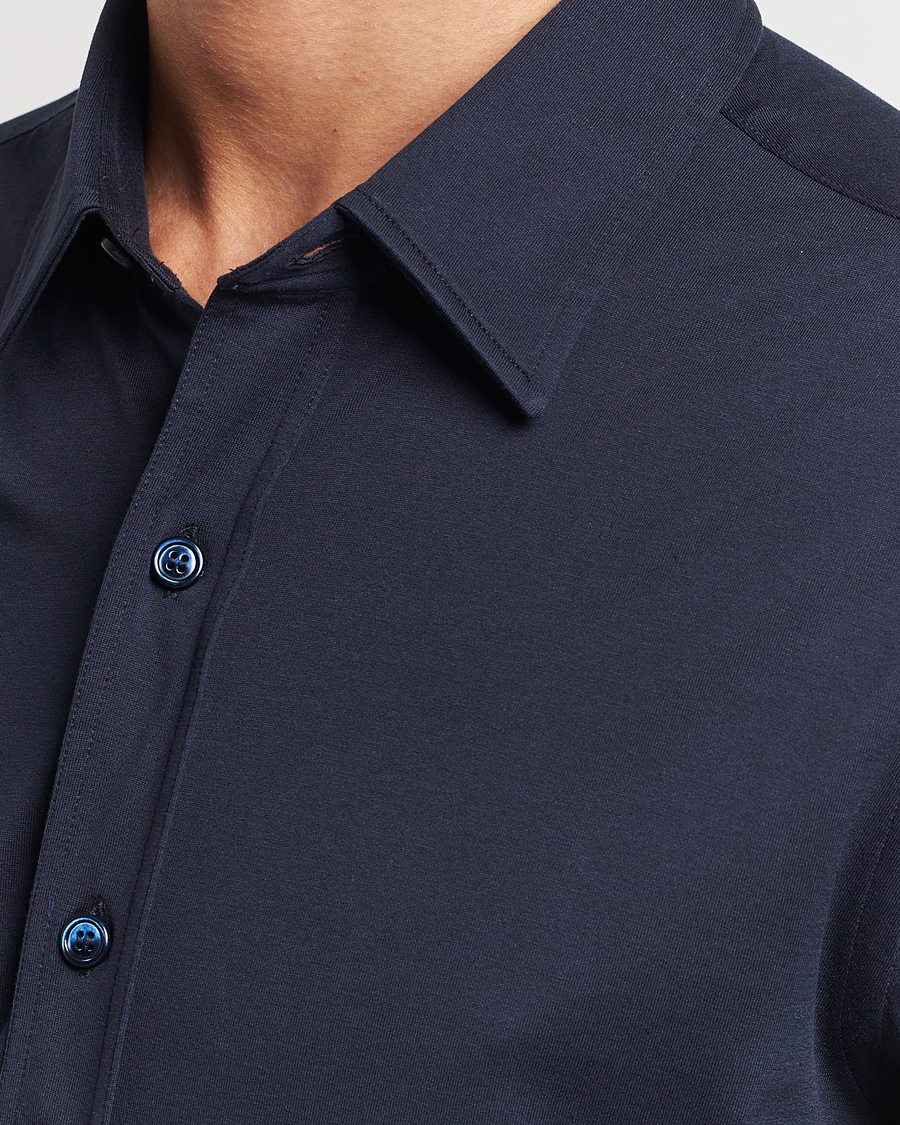 Homme | Chemises | Brioni | Soft Cotton Jersey Shirt Navy