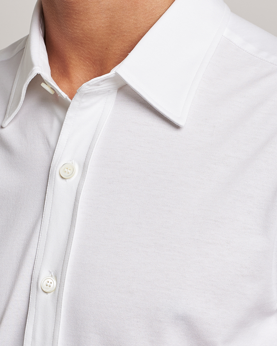 Homme | Chemises | Brioni | Soft Cotton Jersey Shirt White