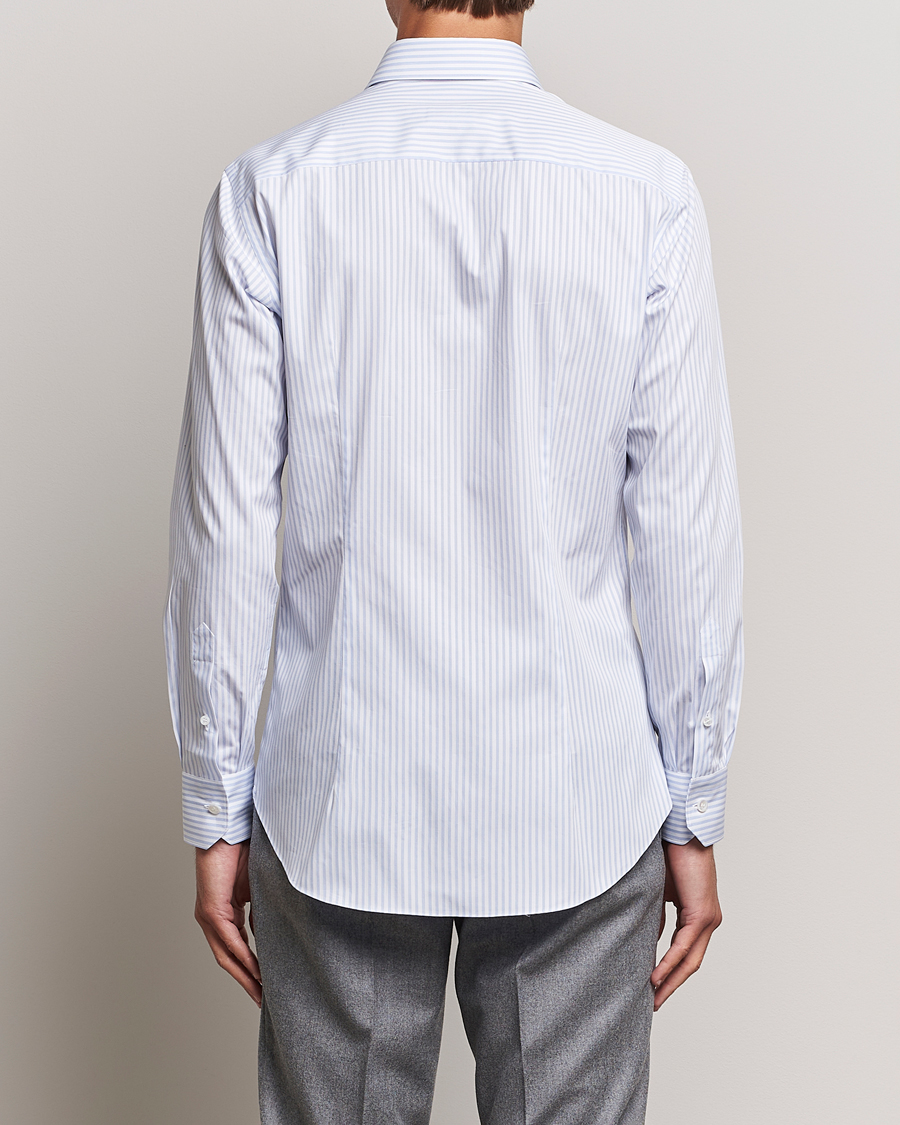Homme | Chemises | Brioni | Slim Fit Striped Dress Shirt Light Blue