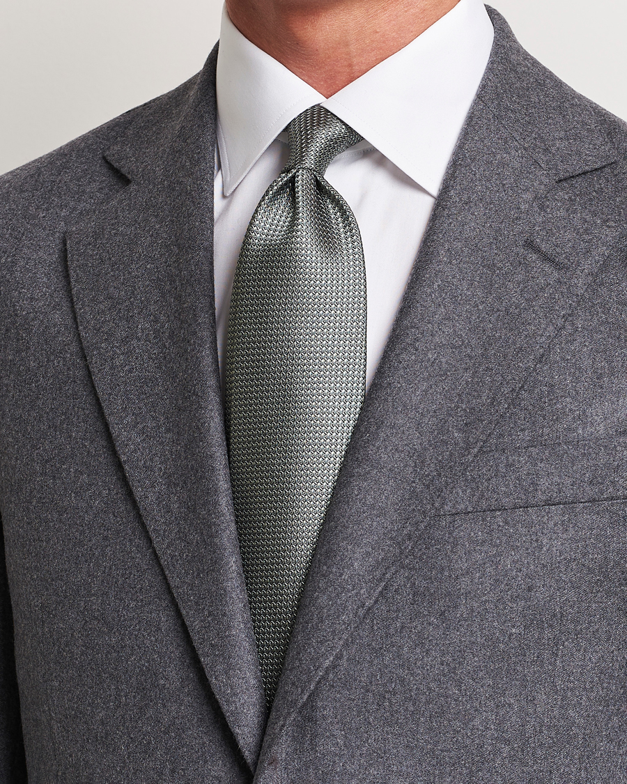 Homme | Brioni Jacquard Silk Tie Sage | Brioni | Jacquard Silk Tie Sage