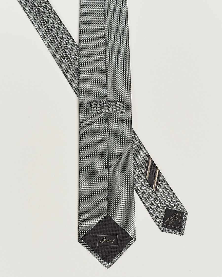 Homme | Brioni Jacquard Silk Tie Sage | Brioni | Jacquard Silk Tie Sage