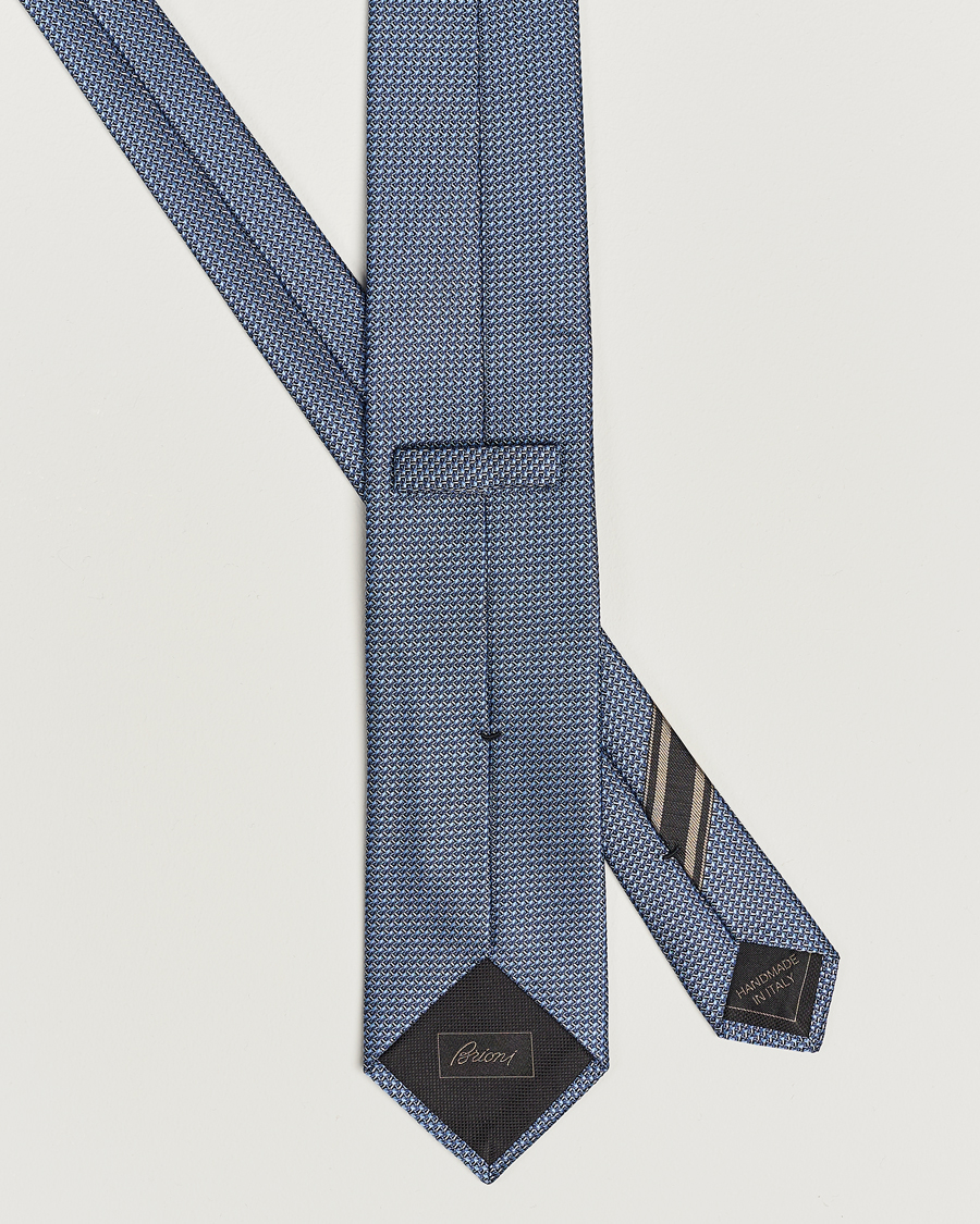 Homme | Brioni Jacquard Silk Tie Light Blue | Brioni | Jacquard Silk Tie Light Blue