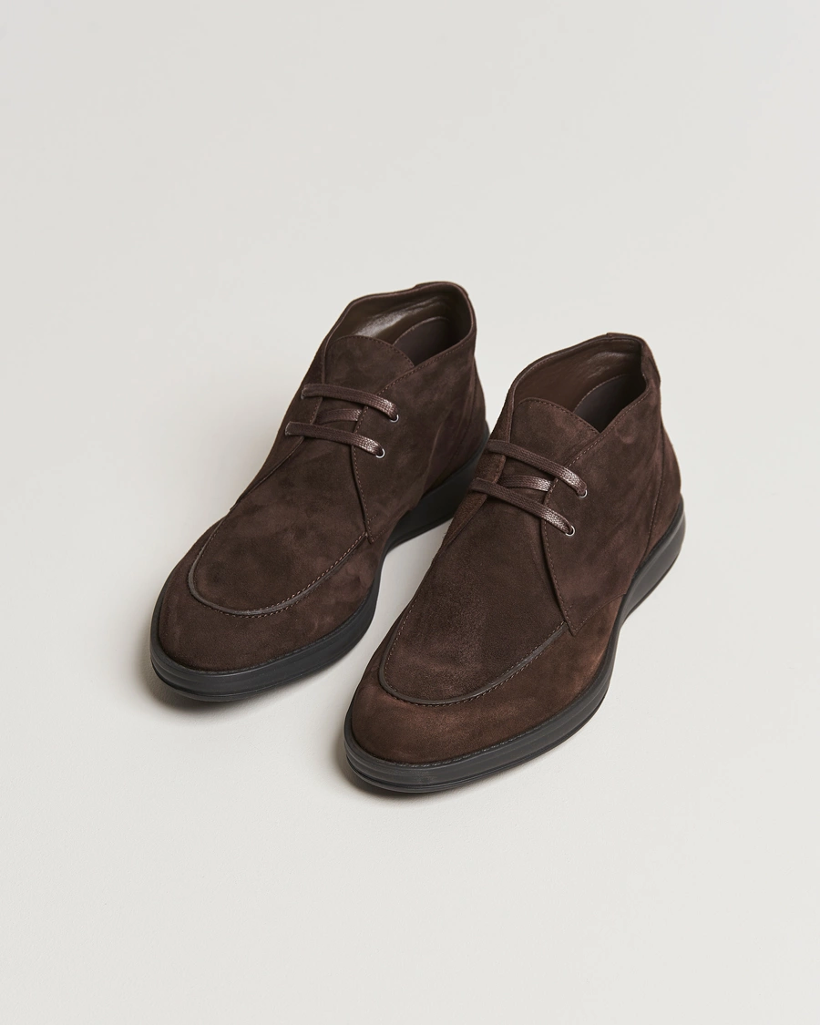Homme | Chaussures En Daim | Brioni | Desert Boot Dark Brown Nubuck