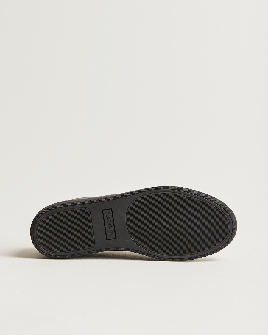 Homme | Lanvin Nappa Cap Toe Sneaker Dark Grey | Lanvin | Nappa Cap Toe Sneaker Dark Grey