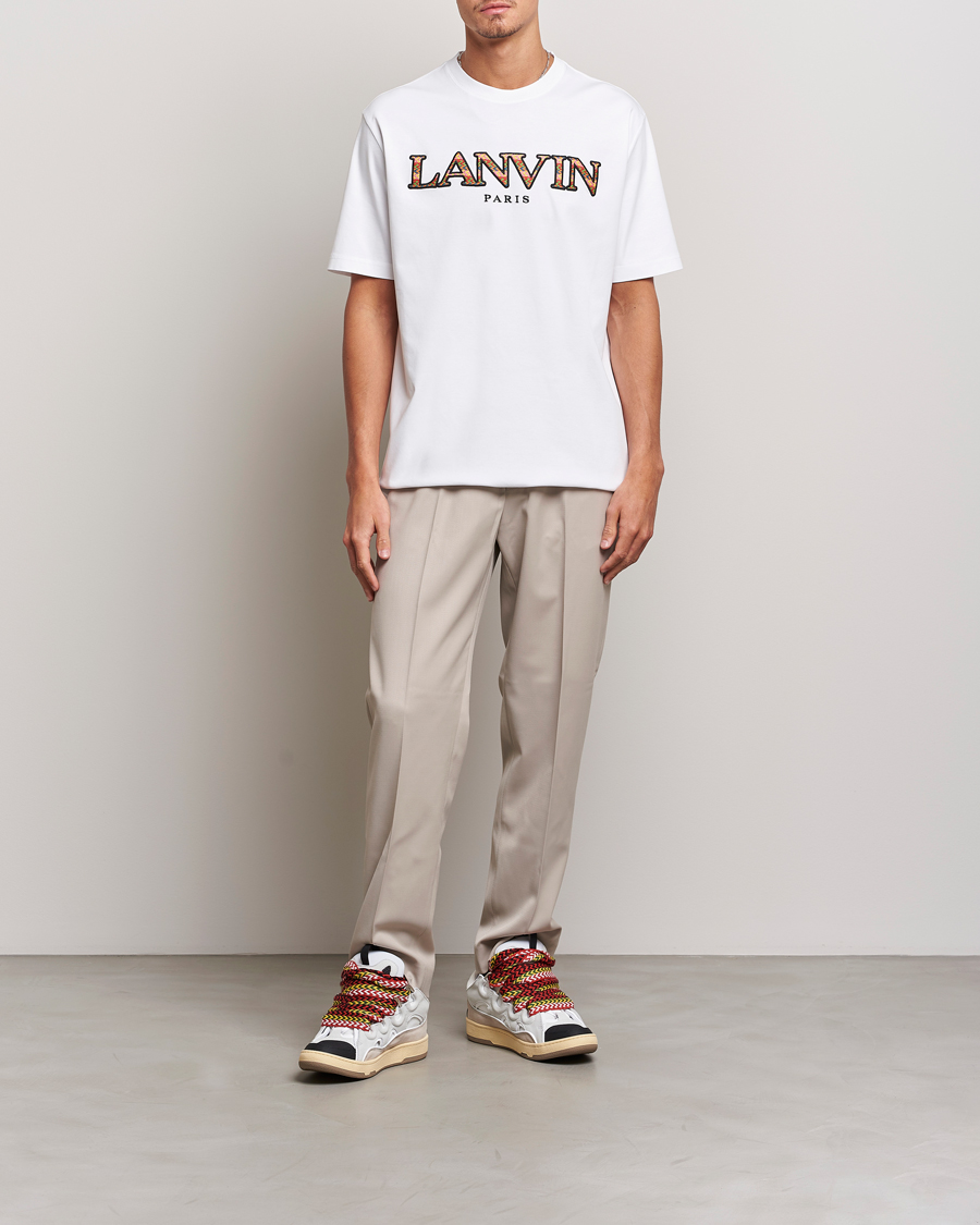 Homme | T-shirts | Lanvin | Curb Logo T-Shirt Optic White