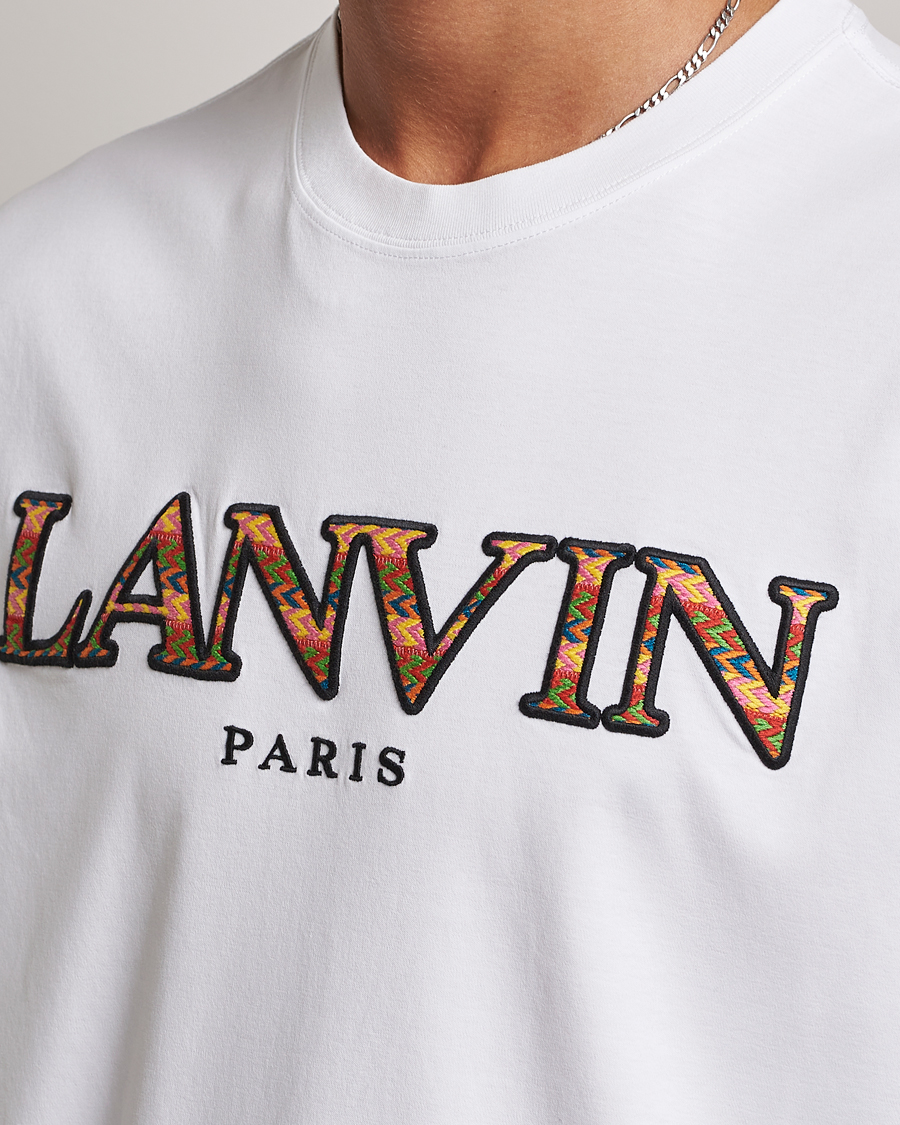 Homme | T-shirts | Lanvin | Curb Logo T-Shirt Optic White