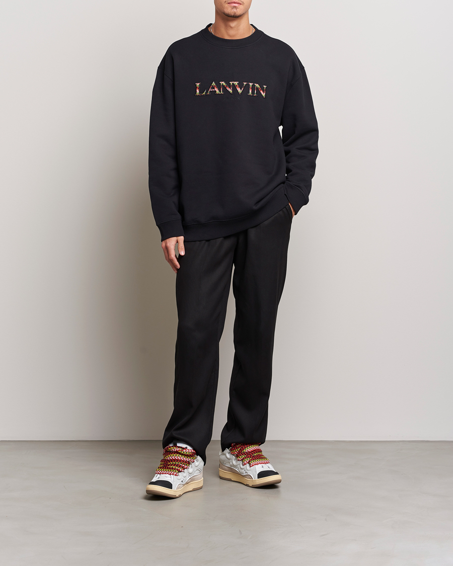 Homme | Pulls Et Tricots | Lanvin | Curb Logo Sweatshirt Black