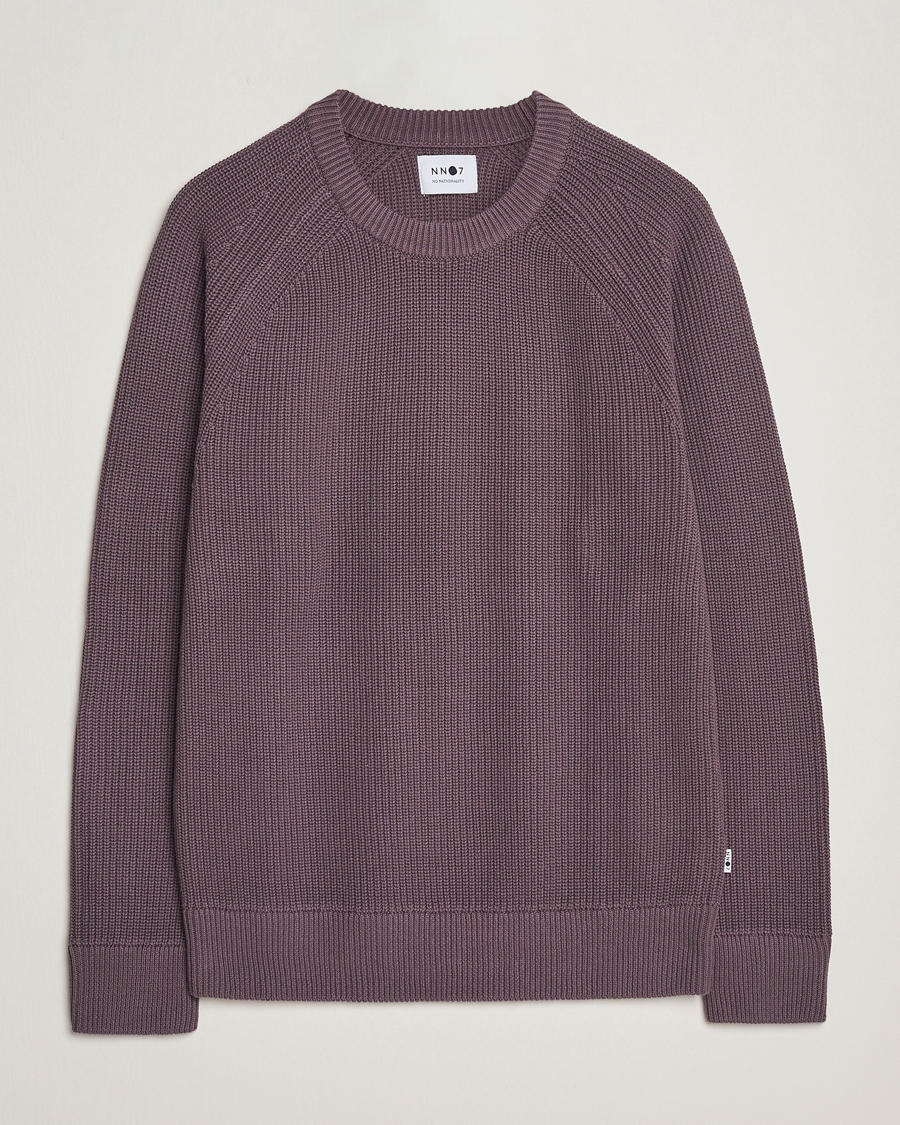 Homme | Pulls Et Tricots | NN07 | Jacobo Organic Cotton Knitted Sweater Purple Brown