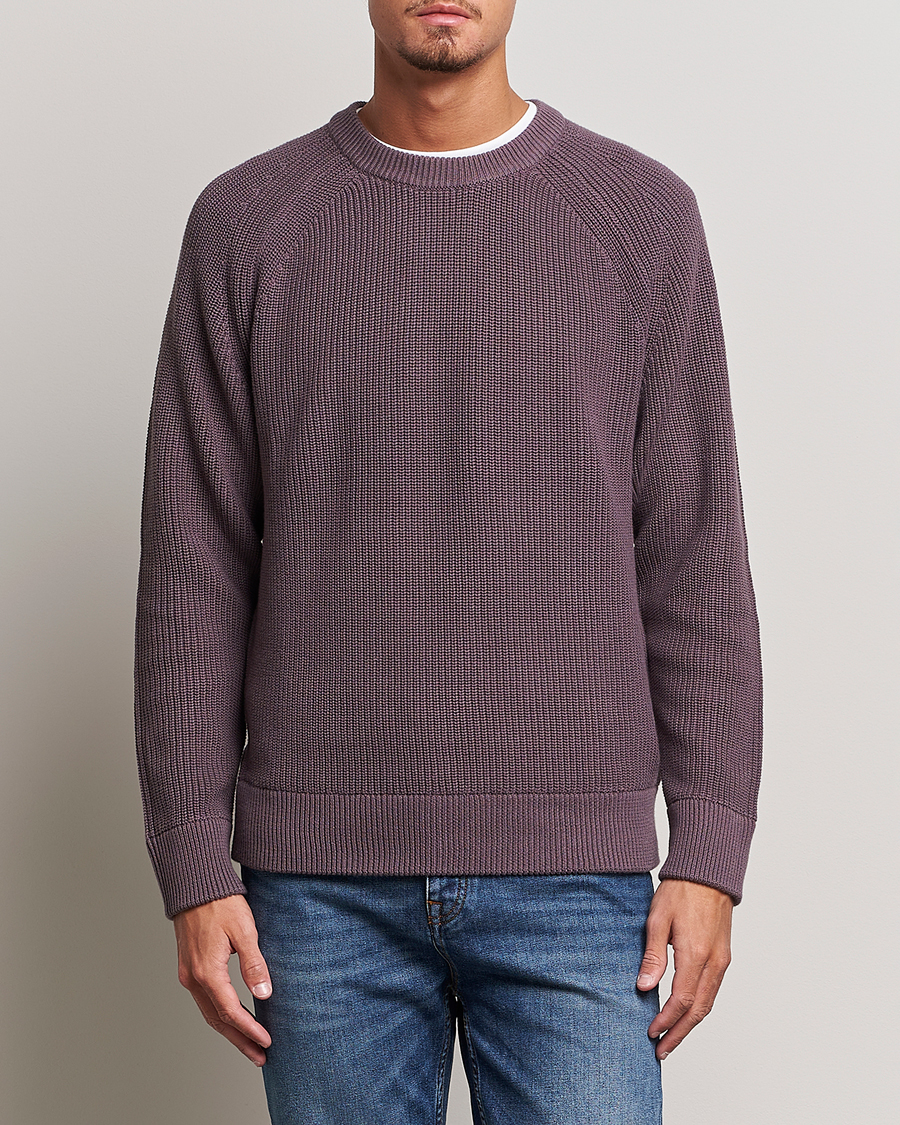 Homme | Pulls Et Tricots | NN07 | Jacobo Organic Cotton Knitted Sweater Purple Brown