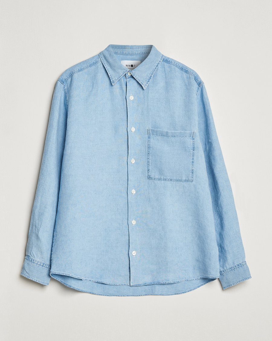 Homme | Chemises | NN07 | Quinn Linen Shirt Light Indigo