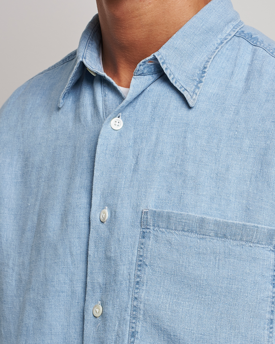 Homme | Chemises | NN07 | Quinn Linen Shirt Light Indigo