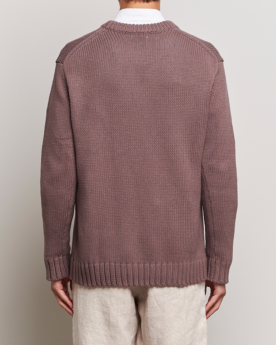 Homme | Pulls Et Tricots | NN07 | Jasper Knitted Cotton Sweatshirt Purple Brown