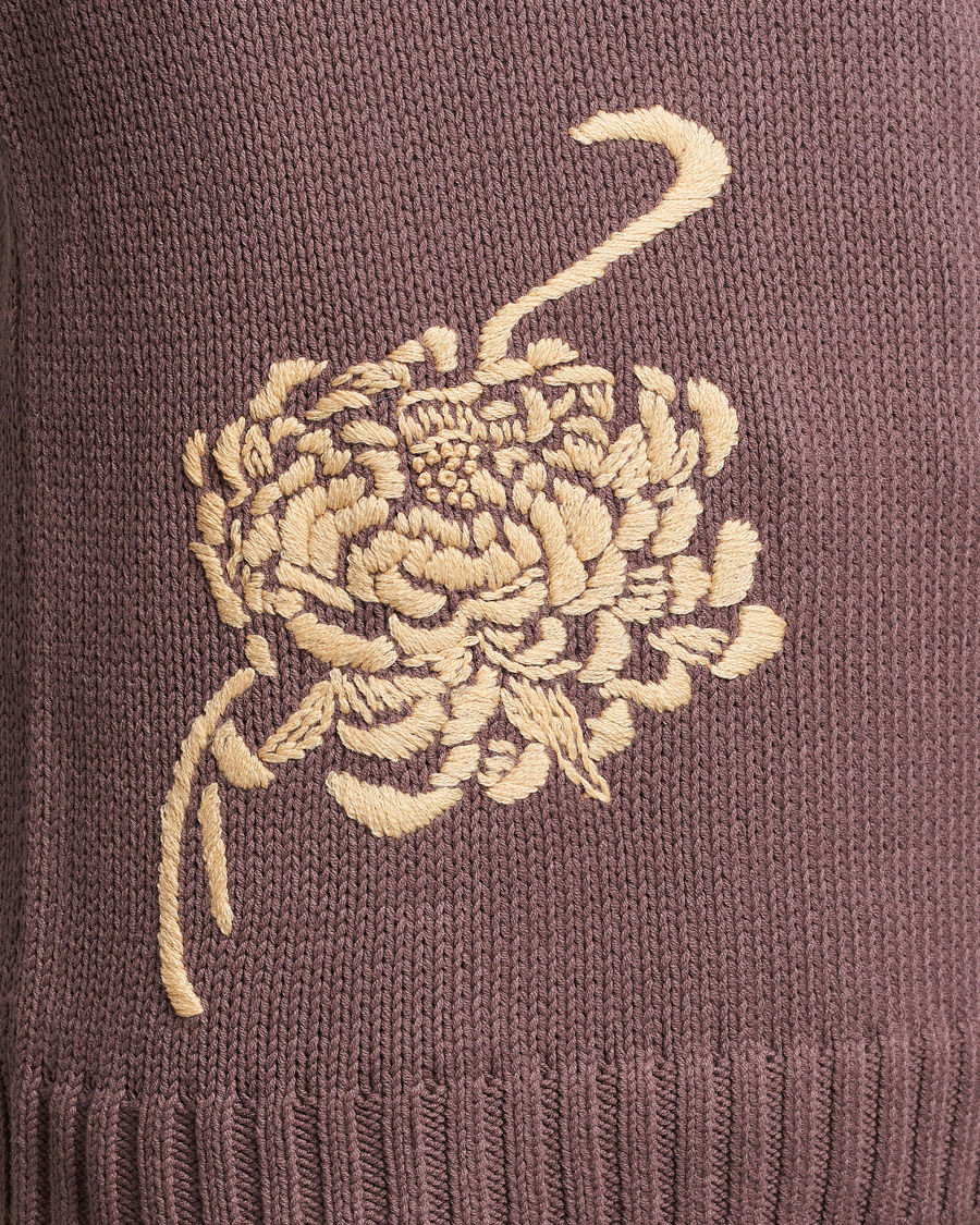 Homme | Pulls Et Tricots | NN07 | Jasper Knitted Cotton Sweatshirt Purple Brown