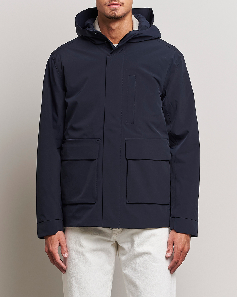 Homme | Manteaux Et Vestes | NN07 | Greg Primaloft Hooded Jacket Navy