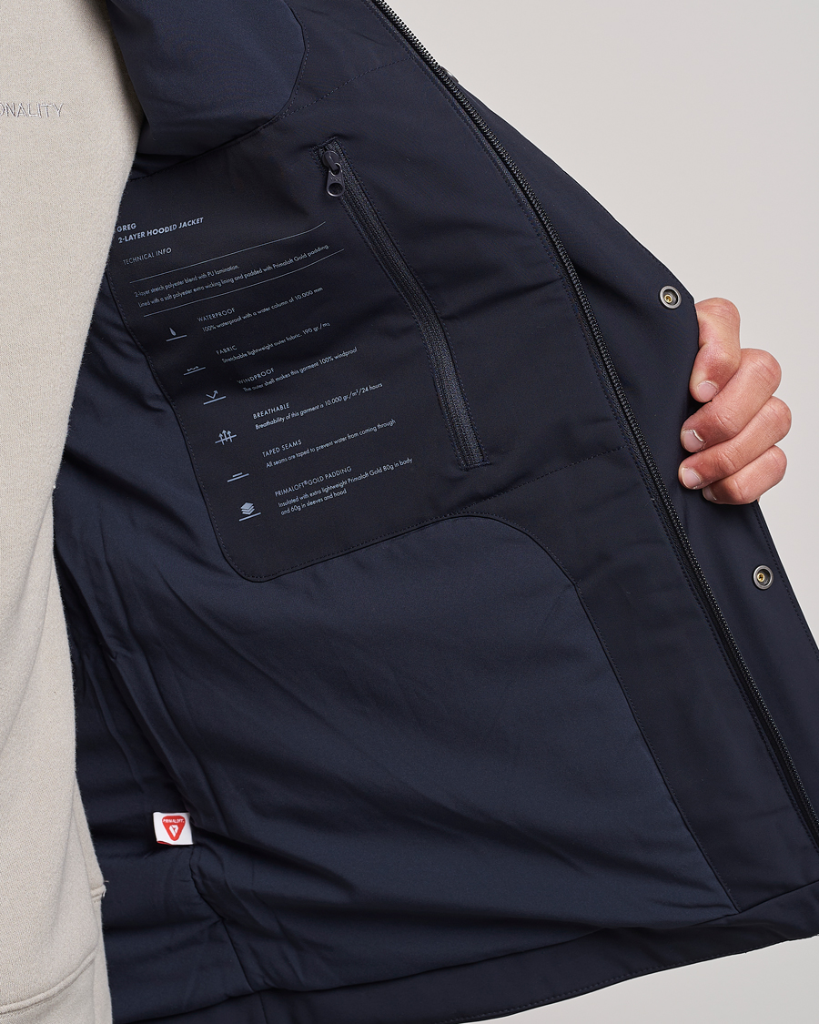 Homme | Manteaux Et Vestes | NN07 | Greg Primaloft Hooded Jacket Navy