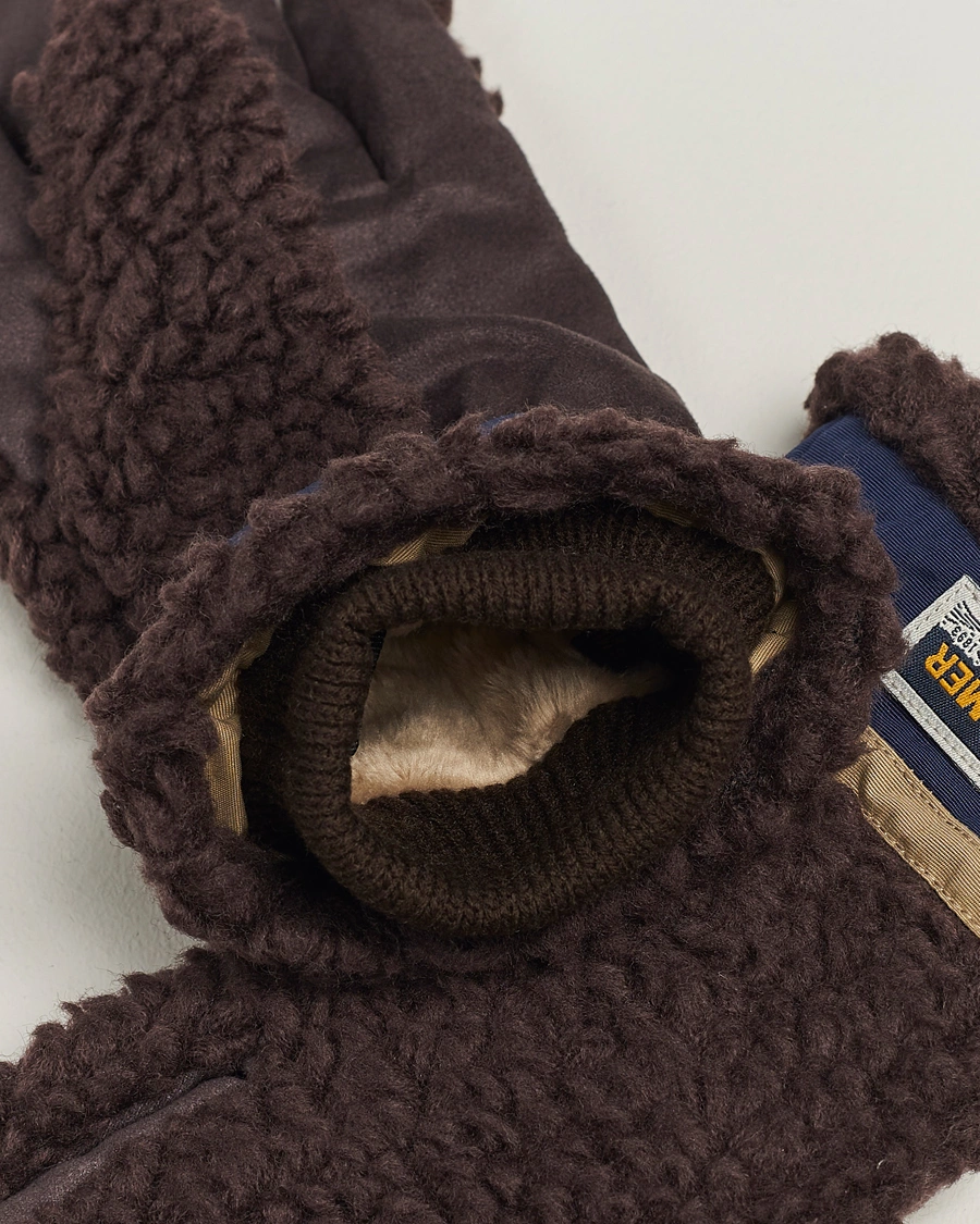 Homme | Elmer by Swany | Elmer by Swany | Sota Wool Teddy Gloves Brown