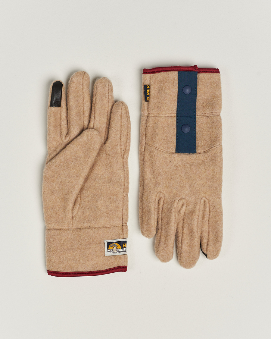 Homme | Elmer by Swany Recycled Wool Fleece Gloves Camel | Elmer by Swany | Recycled Wool Fleece Gloves Camel