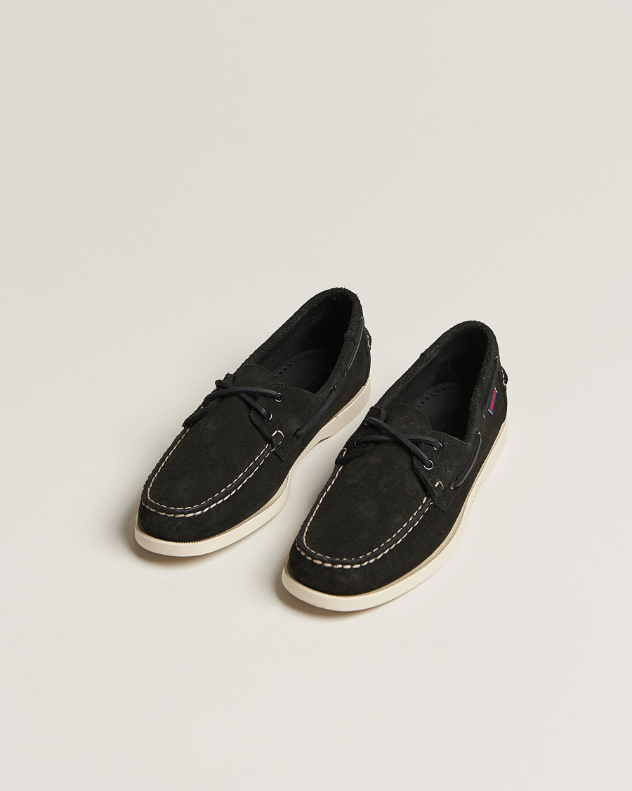 Homme | Chaussures Bateau | Sebago | Docksides Suede Boat Shoe Black