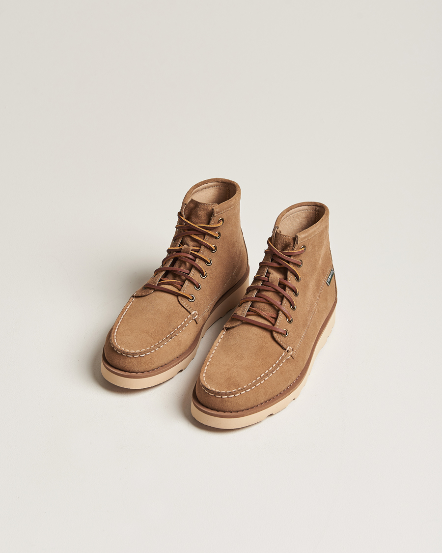 Homme | Chaussures | Sebago | Tala Oiled Suede Mid Boot Beige Camel