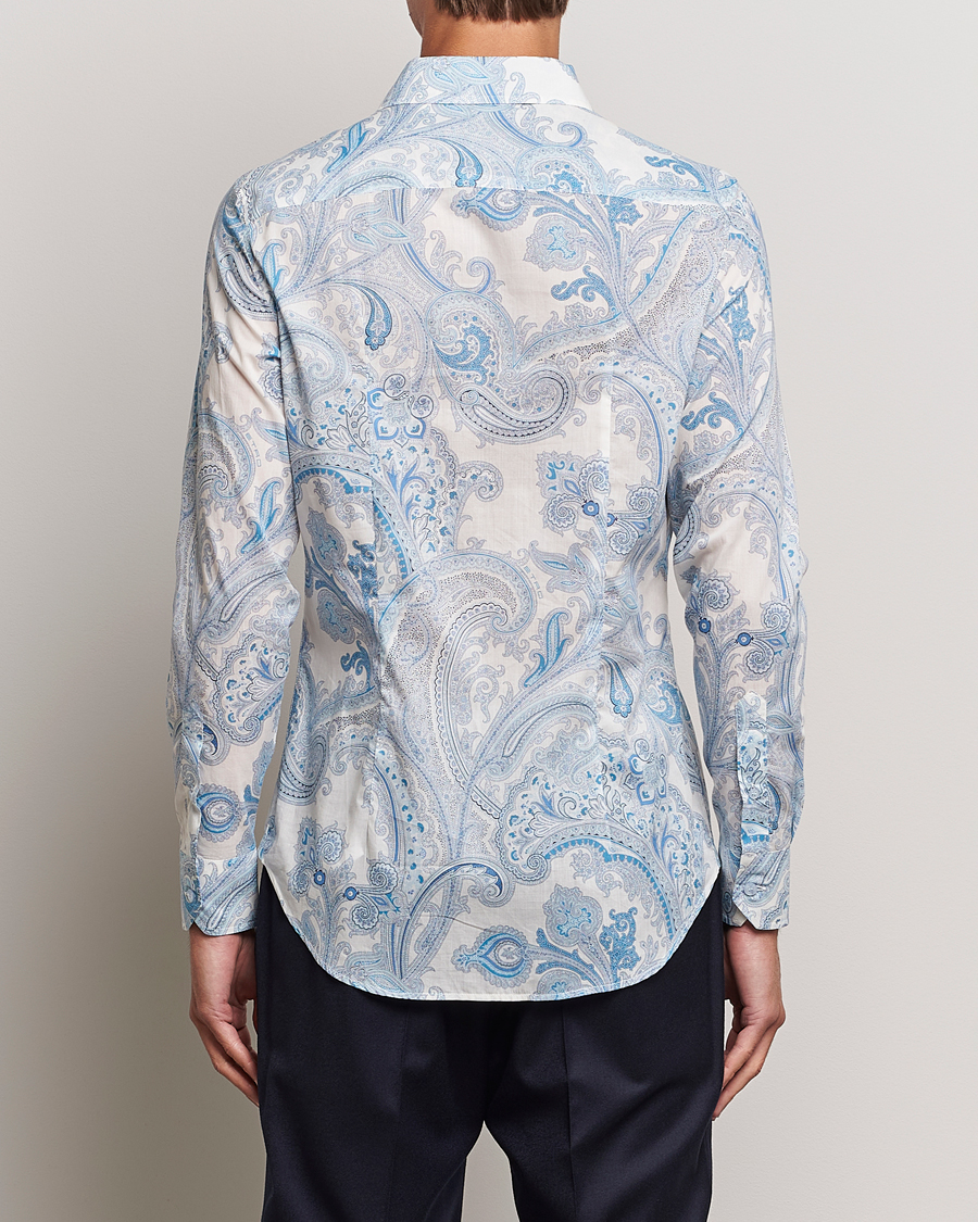 Homme | Chemises | Etro | Slim Fit Paisley Shirt Azzurro