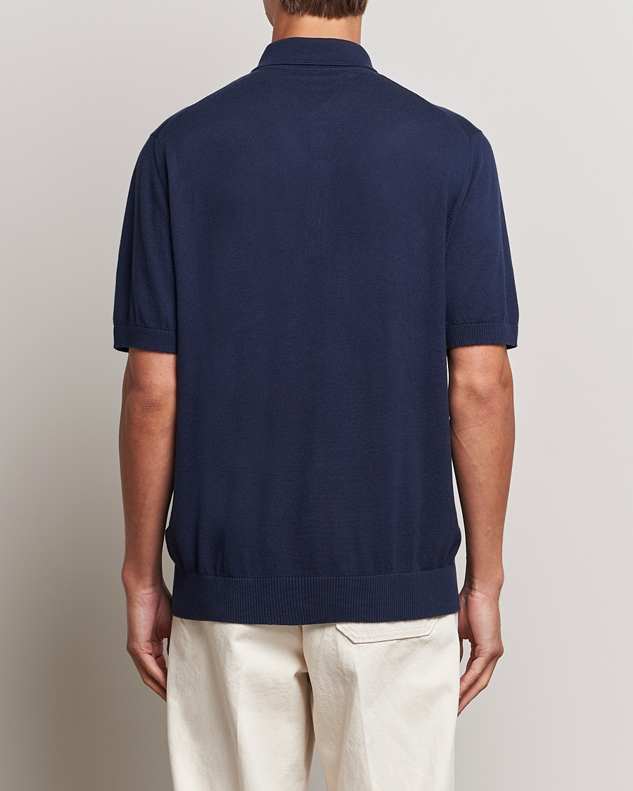 Homme | Polos | Etro | Cotton/Cashmere Polo Navy