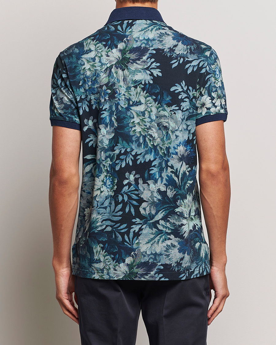 Homme | Polos | Etro | Short Sleeve Printed Polo Dark Blue